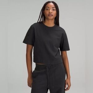 Lululemon Lululemon Heavyweight Cotton T-Shirt - Black, Size 2